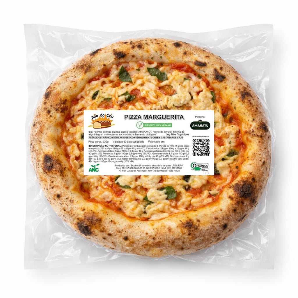 Pizza Marguerita Vegana Orgânica | AMAKAYU - Imagem 2